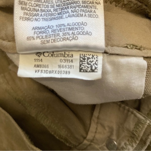 Columbia Sportswear Hiking‎ Pants AM8066 Khaki Men's Size 44W x 30L - Picture 6 of 10